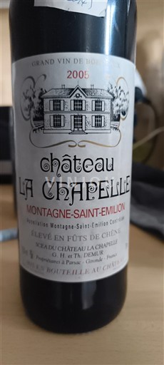 Bordeaux Montagne-Saint-Émilion Château La Chapelle 2005