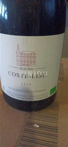 Langvedok Minervois Coste-Lise Sélection 2019