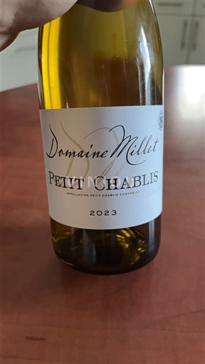 Borgogna Petit-chablis Domaine Millet 2023