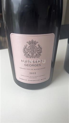 Burgundy Nuits-Saint-Georges Famille Carabello-Baum 2022