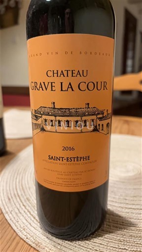 Bordeaux Saint-Estèphe Château Grave La Cour 2016