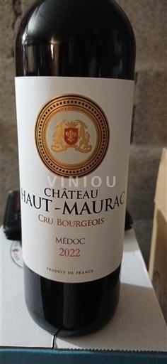 Bordeaux Médoc Cru Bourgeois Château Haut-Maurac 2022