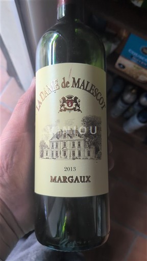 Bordéus Margaux Château Malescot Saint-Exupéry La Dame de Malescot 2013