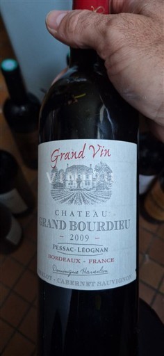 Bordeaux Pessac-Léognan Château Grand Bourdieu 2009