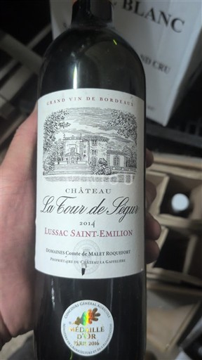 Bordeaux Lussac-saint-émilion Château La Cour de Ségur 2014