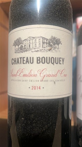 Bordeaux Saint-Émilion Grand Cru Grand Cru Château Bouquey 2014