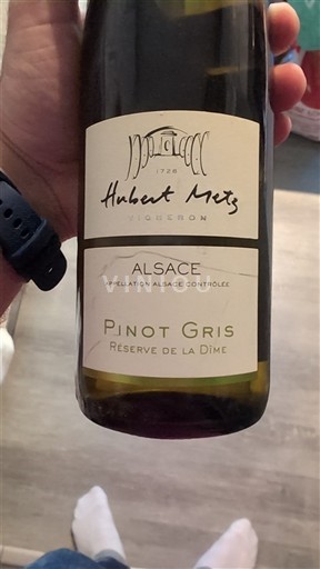 Alsace Hubert Metz Réserve de la Dime 2019