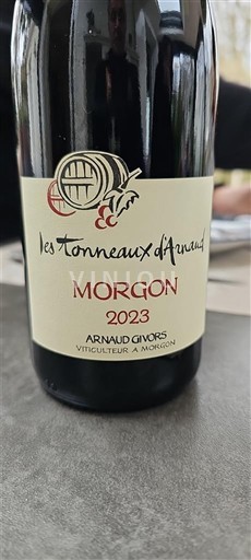 Beaujolais Morgon Les Tonneaux Arnaud 2023