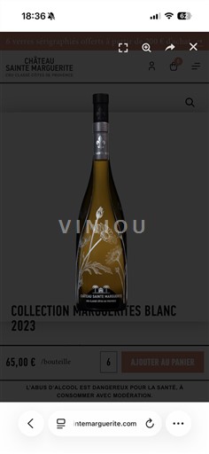 Provence Côtes-de-Provence Château Sainte Marguerite Collection Marguerites Blanc 2023