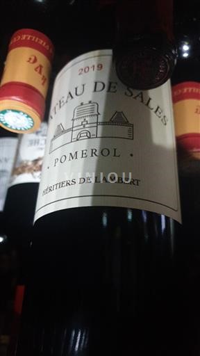 Bordeaux Pomerol Château Sales 2019