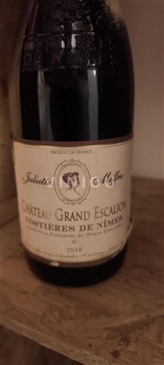 Thung lũng Rhône Costières-de-nîmes Château Grand Escalion Juliette Maffre 2010