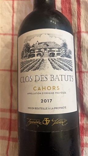 Tây Nam Cahors Clos des Batuts 2017