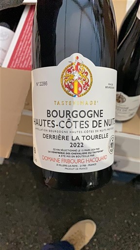 Borgoña No especificado Domaine Fribourg-Hacquard Derrière la Tourelle 2022