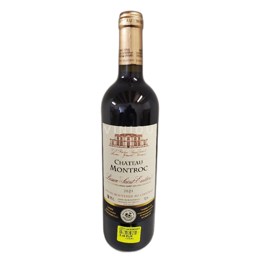 Vin Rouge sec Château Montroc 2021 France Bordeaux Bordeaux supérieur AOC