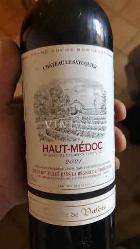 Bordeaux Haut-Médoc Château Le Sayqueyrier de Valois 2021