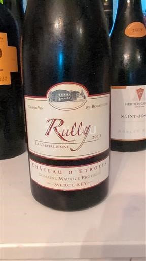 Burgundy Rully Château Etroyes La Chataliènne 2013