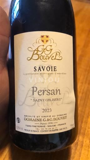 Savoie och Bugey Vin från Savoie Domaine G. & G. Bouvet Saint Gilbert 2023