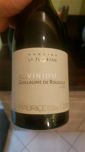 Thung lũng Rhône Không được chỉ định Domaine La Florane Guillaume de Rouville 2018