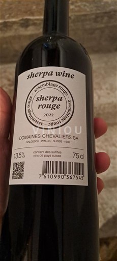 Valais Không được chỉ định Domaine S Chevaliers SA Sherpa rouge 2022