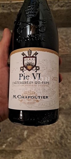 Vale do Ródano Châteauneuf-du-Pape M. Chapoutier Pie VI 2022