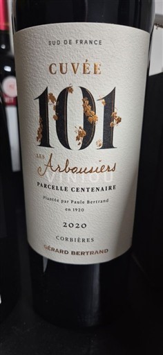 Languedoc Corbières Gérard Bertrand 101 Les Arbousiers Parcelle Centenaire 2020