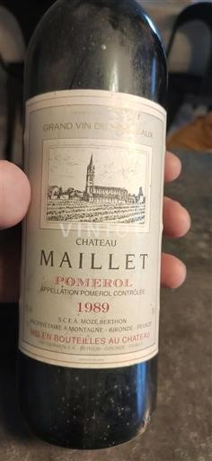 Bordeaux Pomerol Château Maillet 1989