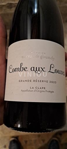 Languedoc La Clape Domaine Sarrat de Goundy Combe aux Louves Grande Réserve 2023