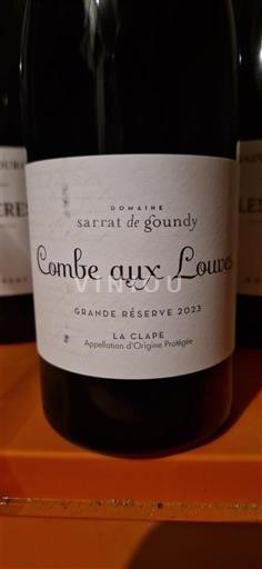 Languedoc La Clape Sarrat de Goundy Combe aux Louves Grande Réserve 2023