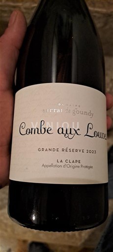 Languedoc La Clape Sarrat de Goundy Combe aux Louves Grande Réserve 2023