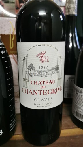 Bordeaux Graves Château Chantegrive 2022
