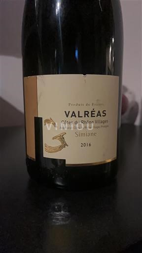Vale do Ródano Côtes-do-ródano-villages Simiane 2016