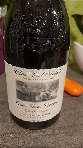 Thung lũng Rhône Côtes-du-rhône Clos Val Seille Saint Georges Vieilles Vignes Không niên vụ