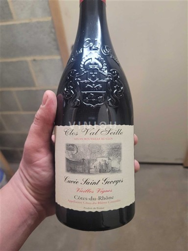 Rhônen laakso Côtes-du-rhône Clos Val Seille Saint Georges Vieilles Vignes Ei vuosikertaa