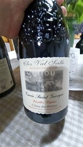 Thung lũng Rhône Côtes-du-rhône Clos Val Seille Saint Georges Vieilles Vignes Không niên vụ