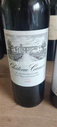 Vinos Saint-Émilion Gran Cru Château Canon - 2016 - Opiniones