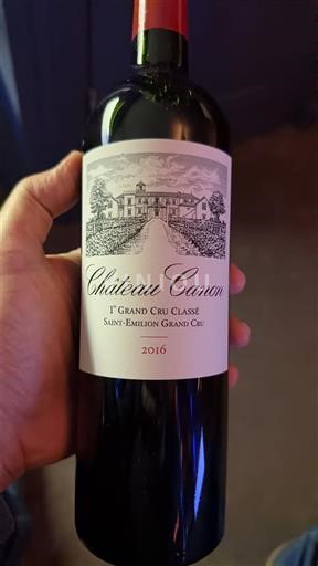 Vin Rouge sec Château Canon 2016 France Bordeaux Saint-Émilion Grand Cru AOC Premier Grand Cru Classé