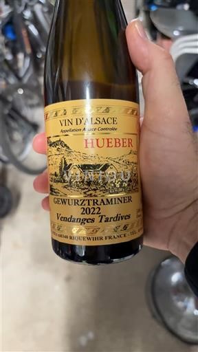 Alsace Vendanges Tardives Hueber Gewurztraminer Vendanges Tardives 2022