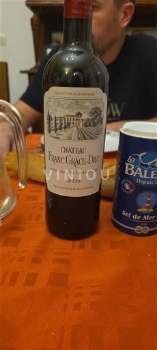 Burdeos Saint-Émilion Gran Cru Grand Cru Château Franc Grace-Dieu 2018