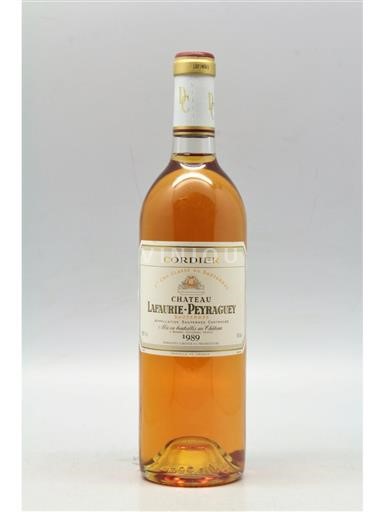 Bordeaux Sauternes Premier Cru Château Lafaurie-Peyraguey 1989