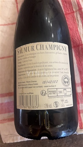 Loiren laakso Saumur-champigny Auchan Ei vuosikertaa