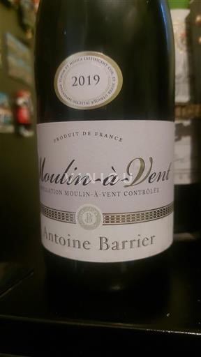 Beaujolais Moulin-à-vent Antoine Barrier 2019 2019