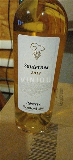 Bordeaux Sauternes Mouton Cadet Réserve 2018