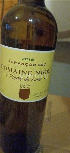 Jugozahod Jurançon Domaine Nigri Pierre de Lune 2018