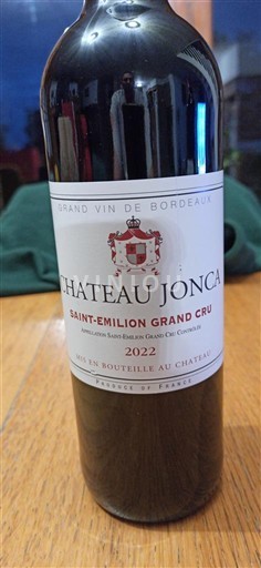 Vin Rouge sec Château Jonca 2022 France Bordeaux Saint-Émilion Grand Cru AOC