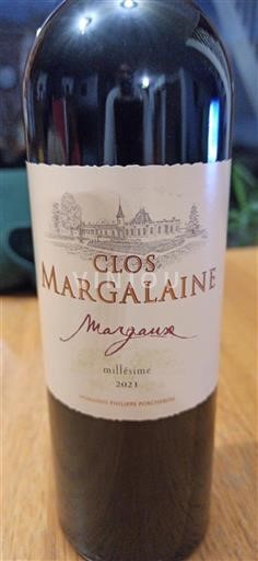 Burdeos Margaux Clos Margalaine 2021