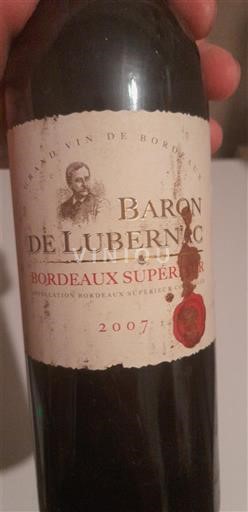 Bordeaux Bordeaux Supérieur Baron de Lubernac 2020
