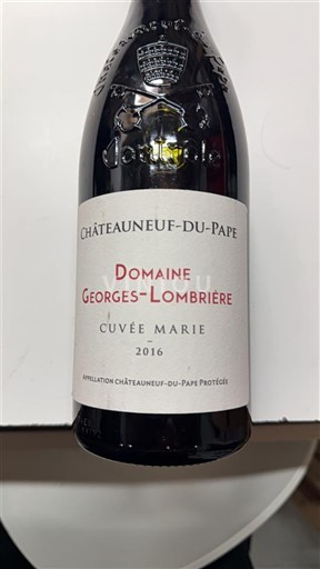 Thung lũng Rhône Châteauneuf-du-pape Domaine Georges-Lombriere Marie 2016