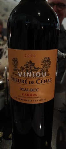 Tây Nam Cahors Prieuré de Cénac Malbec 2020