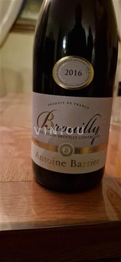 Beaujolais Brouilly Antoine Barrier 2016