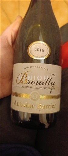 Beaujolais Brouilly Antoine Barrier 2016
